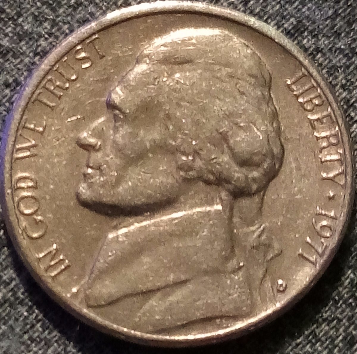 1971-D-Jefferson-Nickel-Low-D-Mint-Mark-?